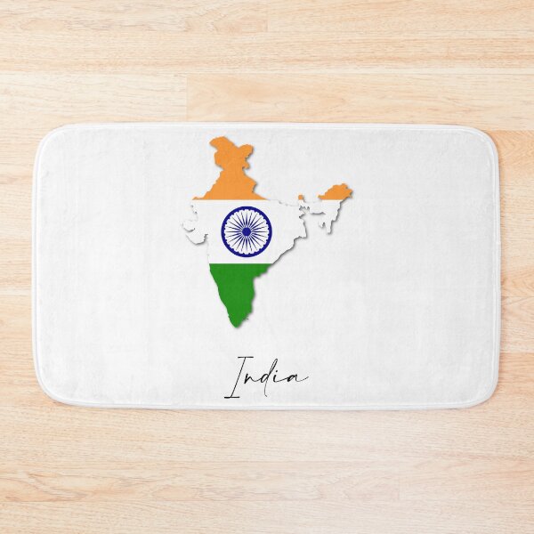 Item preview, India Country Map and Flag Asia New Delhi designed and sold by dk-design85.