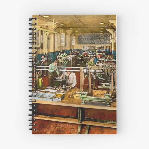 Item preview, Machinist - Training - The training room 1918 designed and sold by Mike Savad Photography.