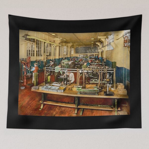 Item preview, Machinist - Training - The training room 1918 designed and sold by Mike Savad Photography.