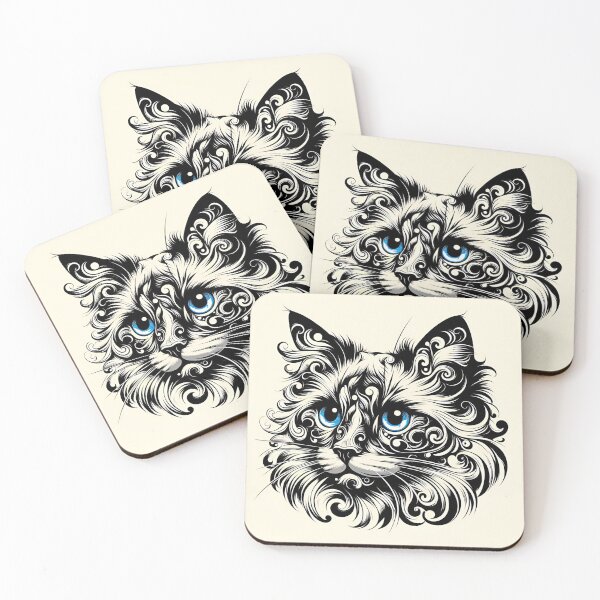 Item preview, Duchamp's Feline Ballet: Balinese Elegance designed and sold by BastKittyStore.