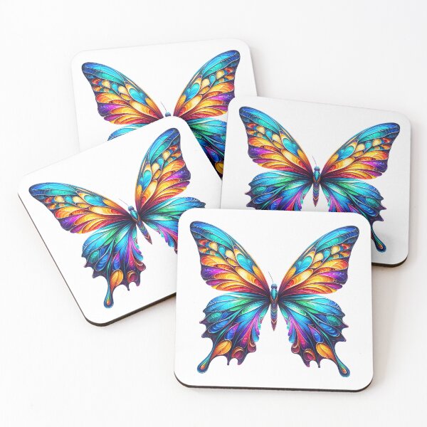Item preview, Colorful Spectrum Wings Butterfly Painting designed and sold by FunArt4Everyone.
