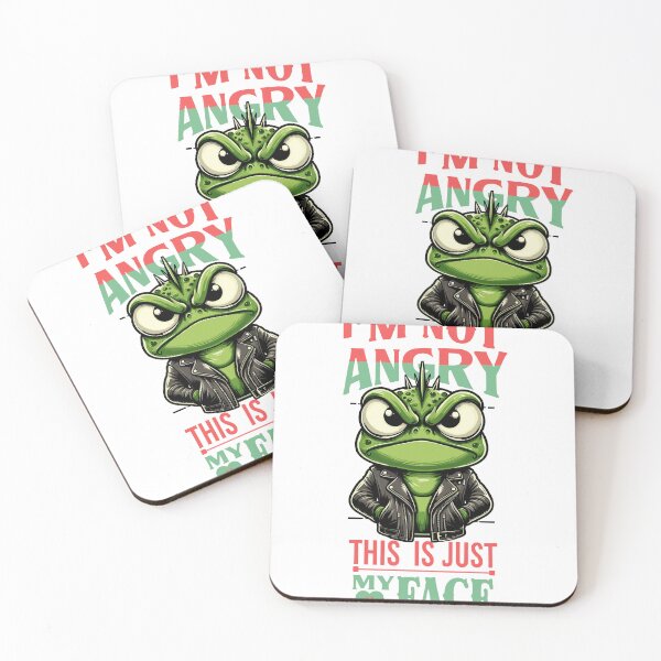 Item preview, Angry Frog - I'm Not Angry This Is Just My Face designed and sold by JessArty ⭐⭐⭐⭐⭐.
