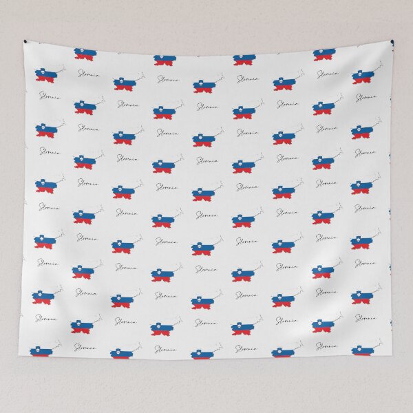 Item preview, Slovenia Country Map and Flag Ljubljana Europe designed and sold by dk-design85.