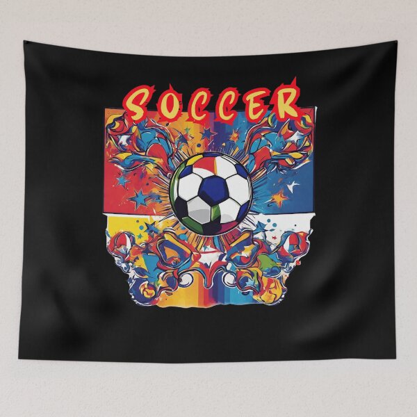 Item preview, Colorful, soccer, gift for soccer lover, Ball logo designed and sold by GroonSpace.