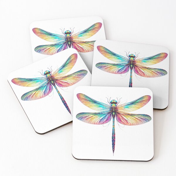 Item preview, Colorful Prism Dragonfly Art designed and sold by FunArt4Everyone.