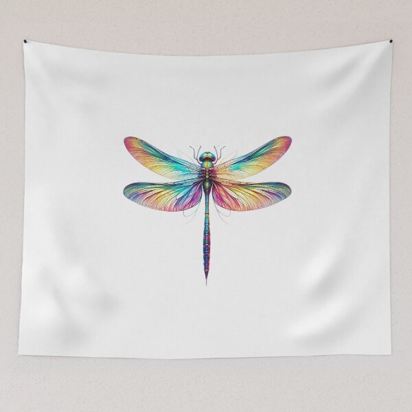 Item preview, Colorful Prism Dragonfly Art designed and sold by FunArt4Everyone.