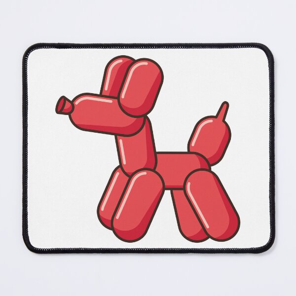 Item preview, Playful Pup: Whimsical Illustration Crafted from Red Balloons designed and sold by OpsDesing.