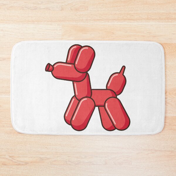 Item preview, Playful Pup: Whimsical Illustration Crafted from Red Balloons designed and sold by OpsDesing.