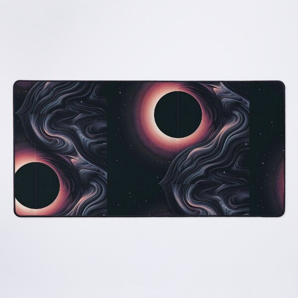 Item preview, Eclipse Radiating Energy Amidst Cosmic Waves and Starry Space designed and sold by DethLock.