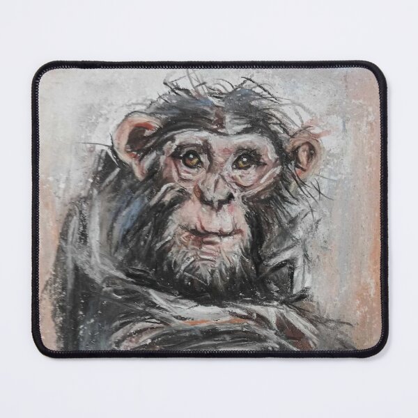 Item preview, Chimp , soft pastele drawn by Anna Czarnecka designed and sold by BazankiArt.