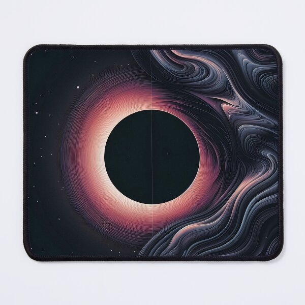 Item preview, Eclipse Radiating Energy Amidst Cosmic Waves and Starry Space designed and sold by DethLock.