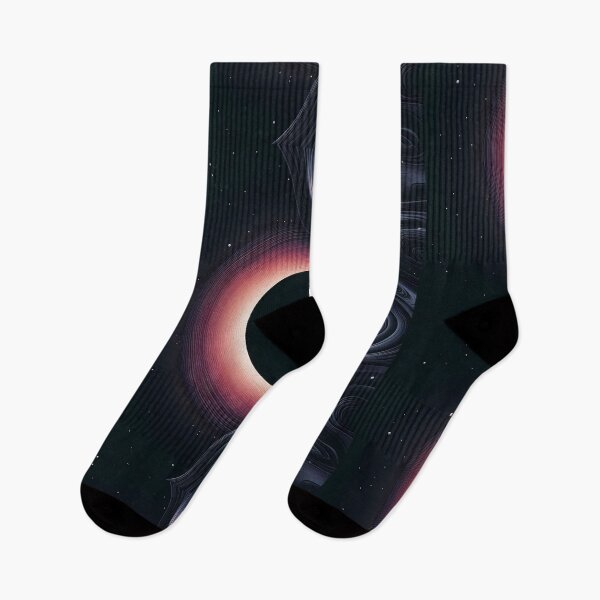 Item preview, Eclipse Radiating Energy Amidst Cosmic Waves and Starry Space designed and sold by DethLock.