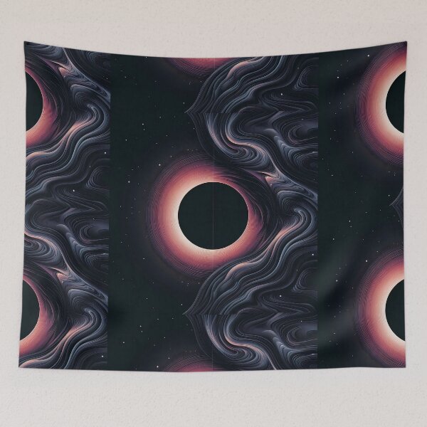 Item preview, Eclipse Radiating Energy Amidst Cosmic Waves and Starry Space designed and sold by DethLock.