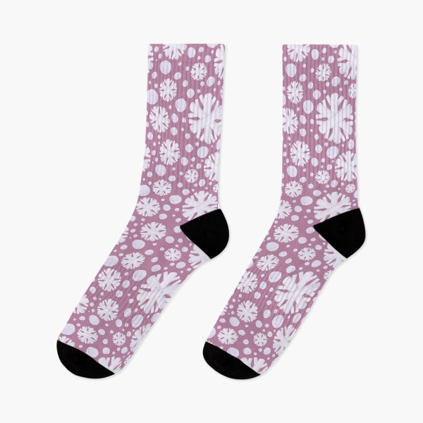 Item preview, Cute Painted Snowflakes, Pink designed and sold by serafineaandd.