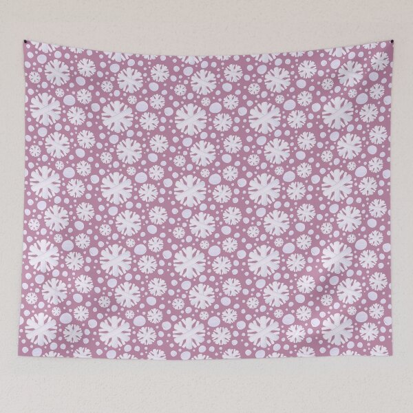 Item preview, Cute Painted Snowflakes, Pink designed and sold by serafineaandd.