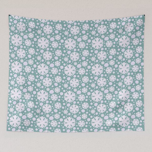 Item preview, Cute Painted Snowflakes, Teal designed and sold by serafineaandd.