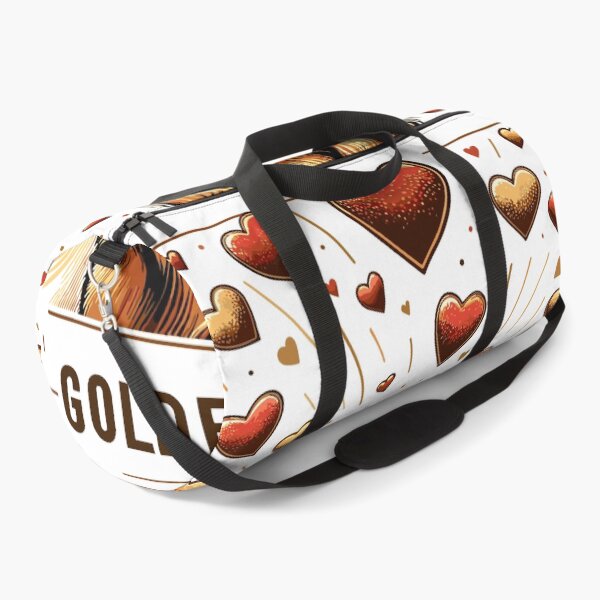 Item preview, "Golden Love" - Golden Retriever with Floating Hearts Design designed and sold by PunnyPawsShop.