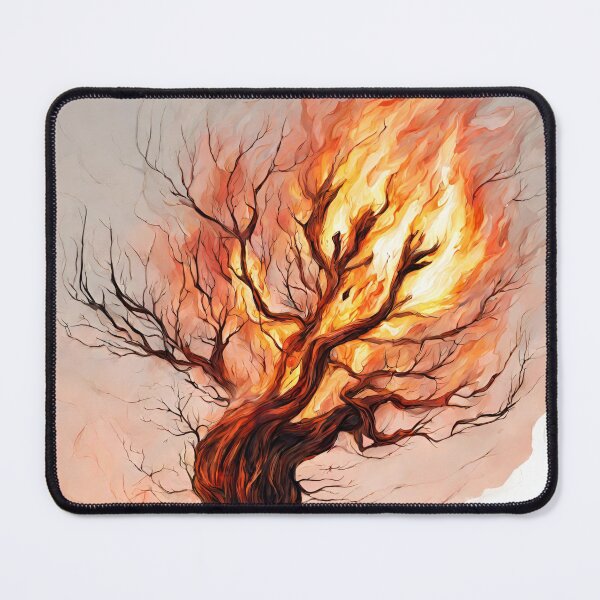 Item preview, Sticker Tree Catching Fire  designed and sold by ThauaneArt.