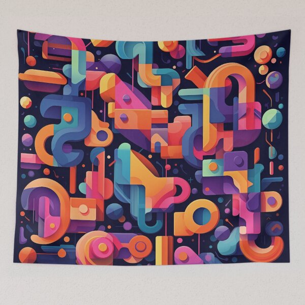 Item preview, Typographic Chaos | Vibrant Patterns and Cartoon Abstraction designed and sold by FairX.