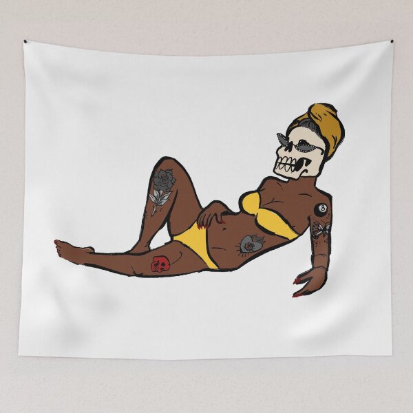 Item preview, maraschino babe (yellow bikini) designed and sold by maraschino  skull.