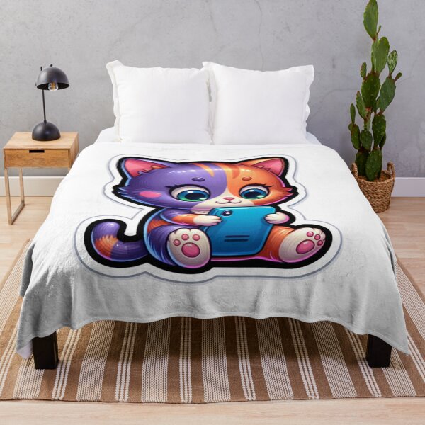 Item preview, Kitten Texting from Mobile Phone designed and sold by DreamStore66.