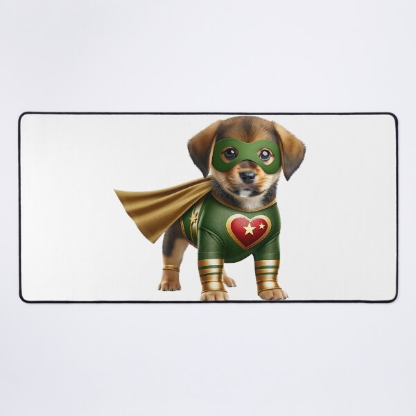 Item preview, Superhero Puppy Dog Green Adventure Art designed and sold by FunArt4Everyone.