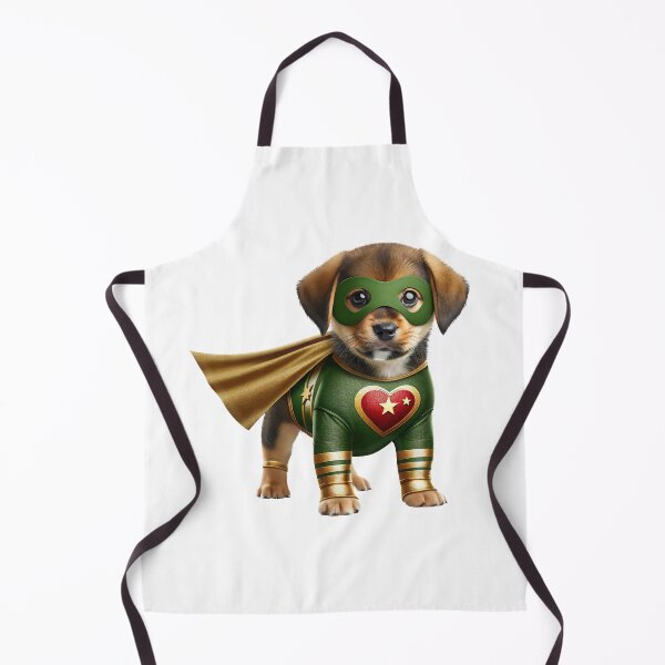 Item preview, Superhero Puppy Dog Green Adventure Art designed and sold by FunArt4Everyone.