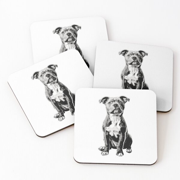 Item preview, Black and White Sketch Pitbull designed and sold by DozerDaisyShop.