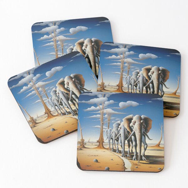 Item preview, Metaphysical Pachyderm Ballet: Abstract Elegance designed and sold by Mullet Monkey.