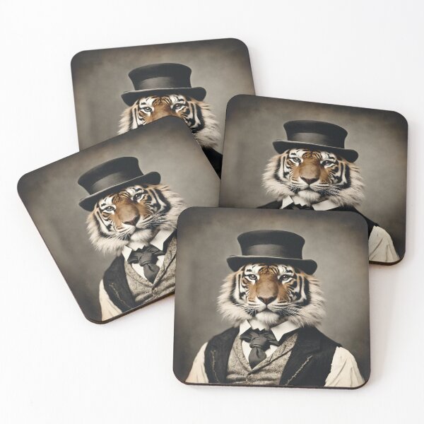 Item preview, Tiger Portrait Victorian Artistic Gift Fashion Animal  designed and sold by popanato.