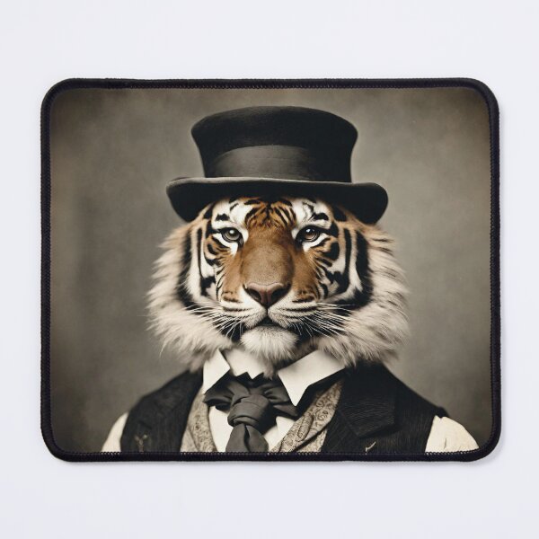 Item preview, Tiger Portrait Victorian Artistic Gift Fashion Animal designed and sold by popanato.
