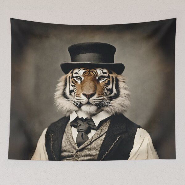 Item preview, Tiger Portrait Victorian Artistic Gift Fashion Animal  designed and sold by popanato.