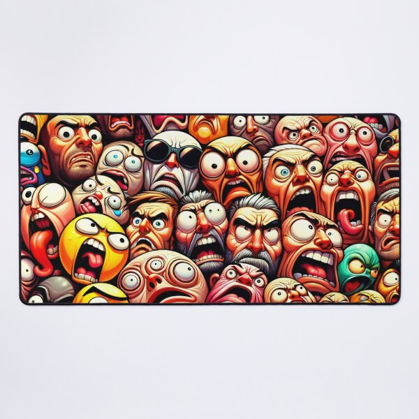 Item preview, Spectrum of Silliness: A Portrait Collage of Humour designed and sold by ArtComixHaven.