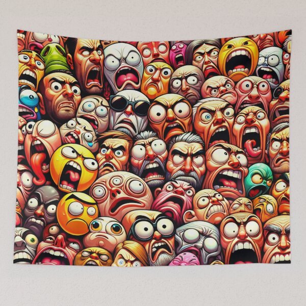 Item preview, Spectrum of Silliness: A Portrait Collage of Humour designed and sold by ArtComixHaven.