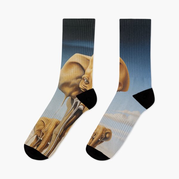 Item preview, Elephantine Whimsy: Surreal Tusks in Flight designed and sold by Mullet Monkey.