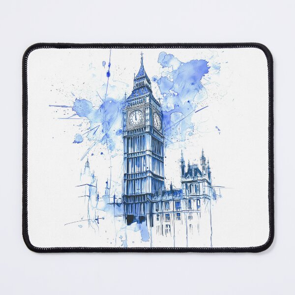 Item preview, Big Ben Watercolour designed and sold by Kobi-PrintVibes.