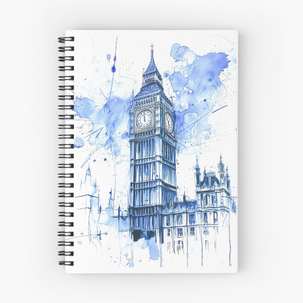 Item preview, Big Ben Watercolour designed and sold by Kobi-PrintVibes.
