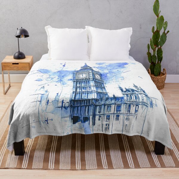 Item preview, Big Ben Watercolour designed and sold by Kobi-PrintVibes.