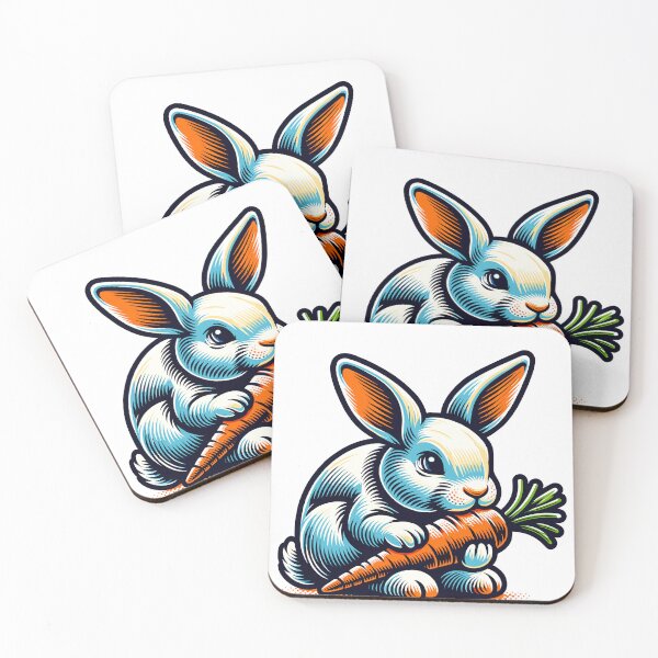 Item preview, Bunny eating carrot designed and sold by Auchi_Verse.