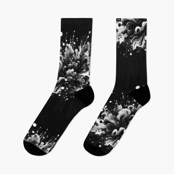 Item preview, Explosion of Abstract Forms in Dynamic Monochromatic Artwork designed and sold by DethLock.