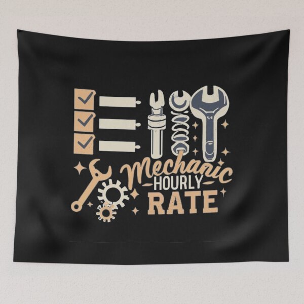 Item preview, Mechanic Hourly Rate with Tools Mechanic Design  designed and sold by Pawel Oska.