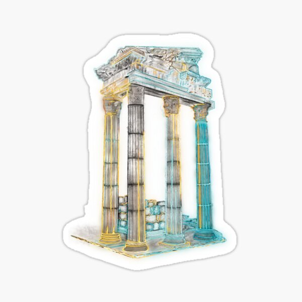 Item preview, Temple of Apollon, god of light and art designed and sold by DesignAnother.