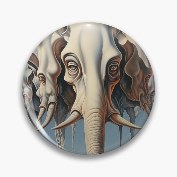 Item preview, Abstract Tusk Mirage: Ethereal Elephant Dreams designed and sold by Mullet Monkey.