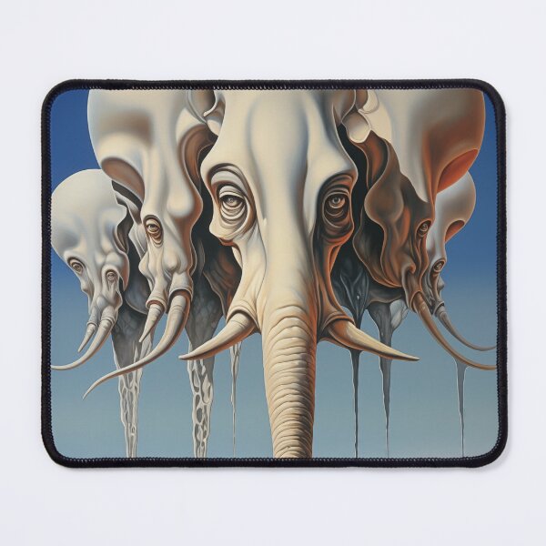 Item preview, Abstract Tusk Mirage: Ethereal Elephant Dreams designed and sold by Mullet Monkey.