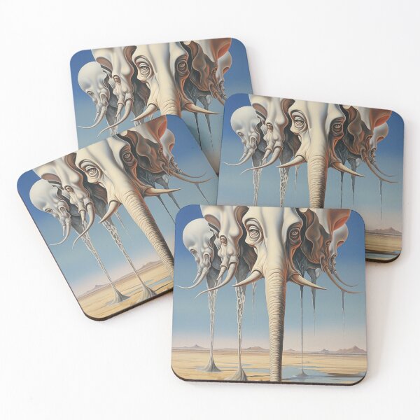 Item preview, Abstract Tusk Mirage: Ethereal Elephant Dreams designed and sold by Mullet Monkey.