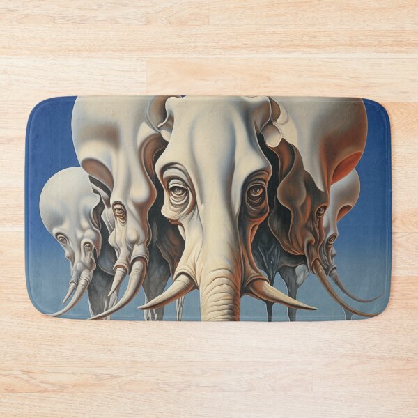 Item preview, Abstract Tusk Mirage: Ethereal Elephant Dreams designed and sold by Mullet Monkey.
