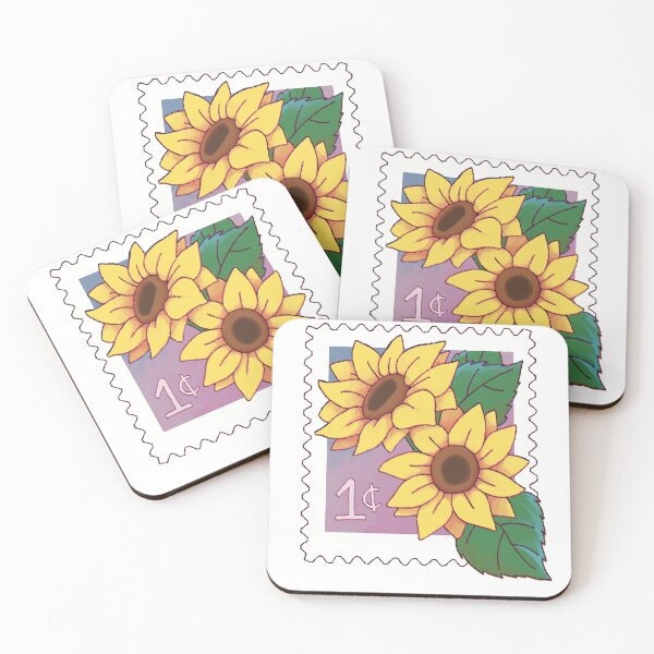 Item preview, Post Stamp, Sunflowers designed and sold by MossyWhale.