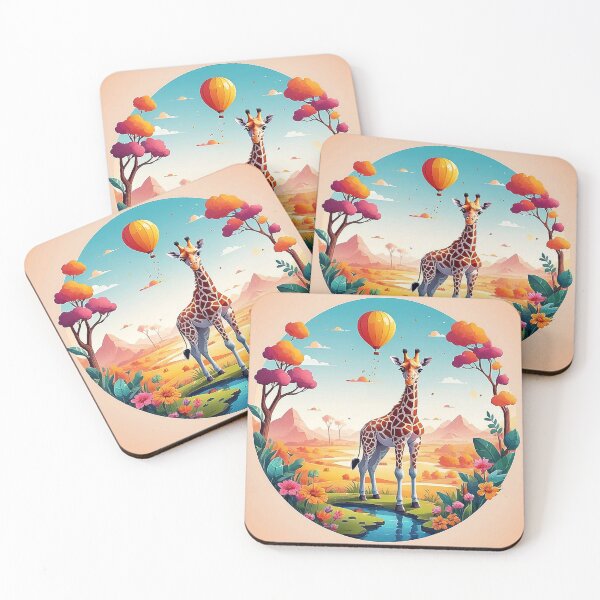 Item preview, Giraffe's Wonderland: A magical adventure in the blooming desert designed and sold by Minpadesign.