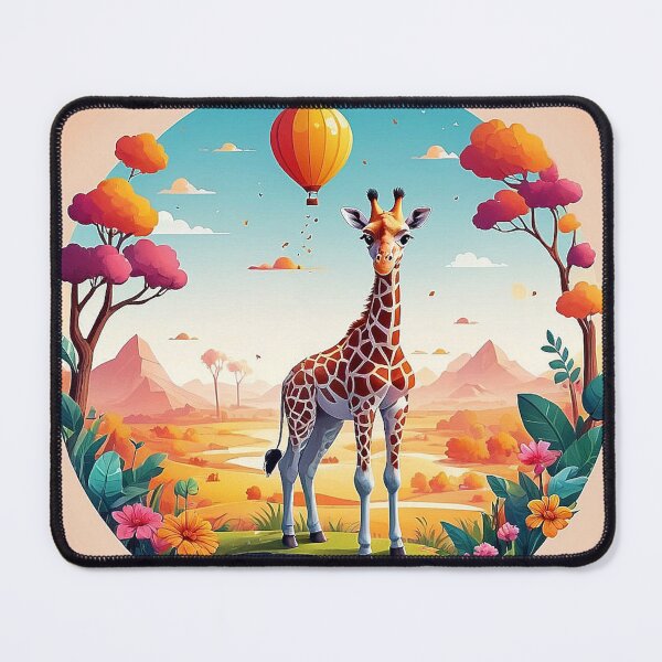 Item preview, Giraffe's Wonderland: A magical adventure in the blooming desert designed and sold by Minpadesign.