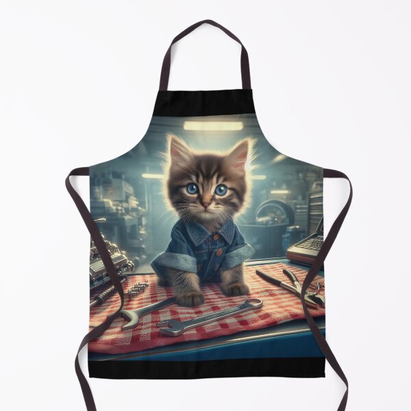 Item preview, Car Mechanic Kitten designed and sold by All-Kittens.